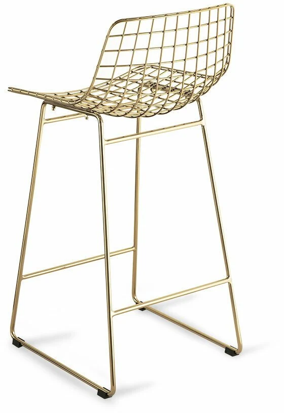 Chaise de bar en métal doré Wire - HKliving