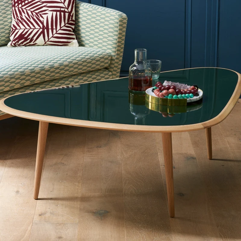 Petite table basse en chêne brut Fifties - RED Edition