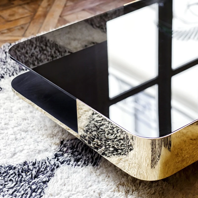 Table basse en laiton Lounge - RED Edition