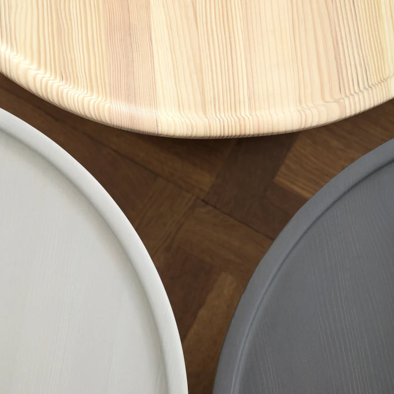 Table d'appoint en bois gris clair 45 cm Pine gris clair - Normann Copenhagen