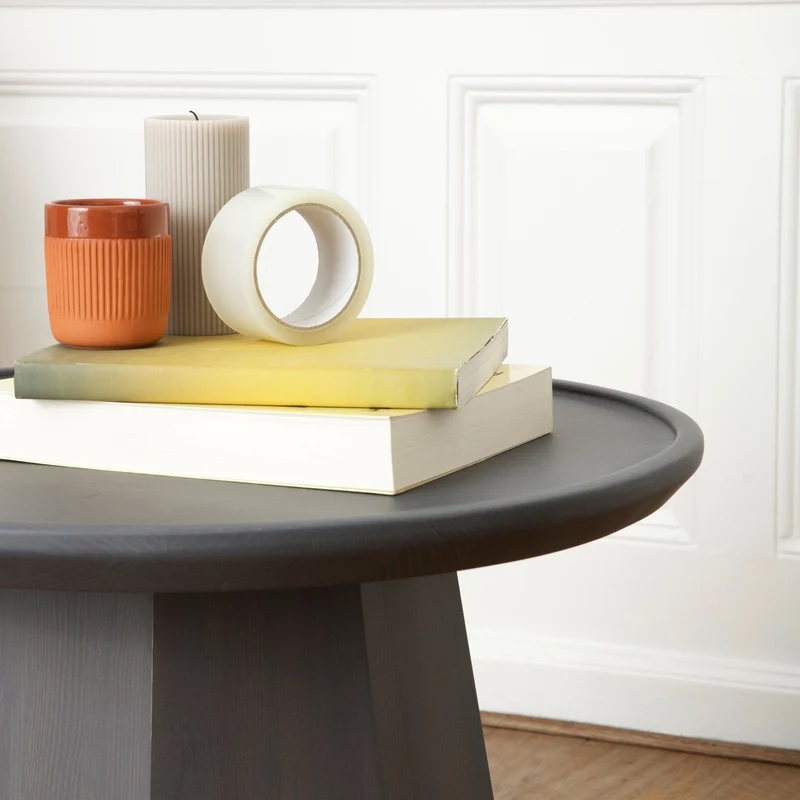 Table d'appoint en bois gris foncé 65 cm Pine foncé grey - Normann Copenhagen