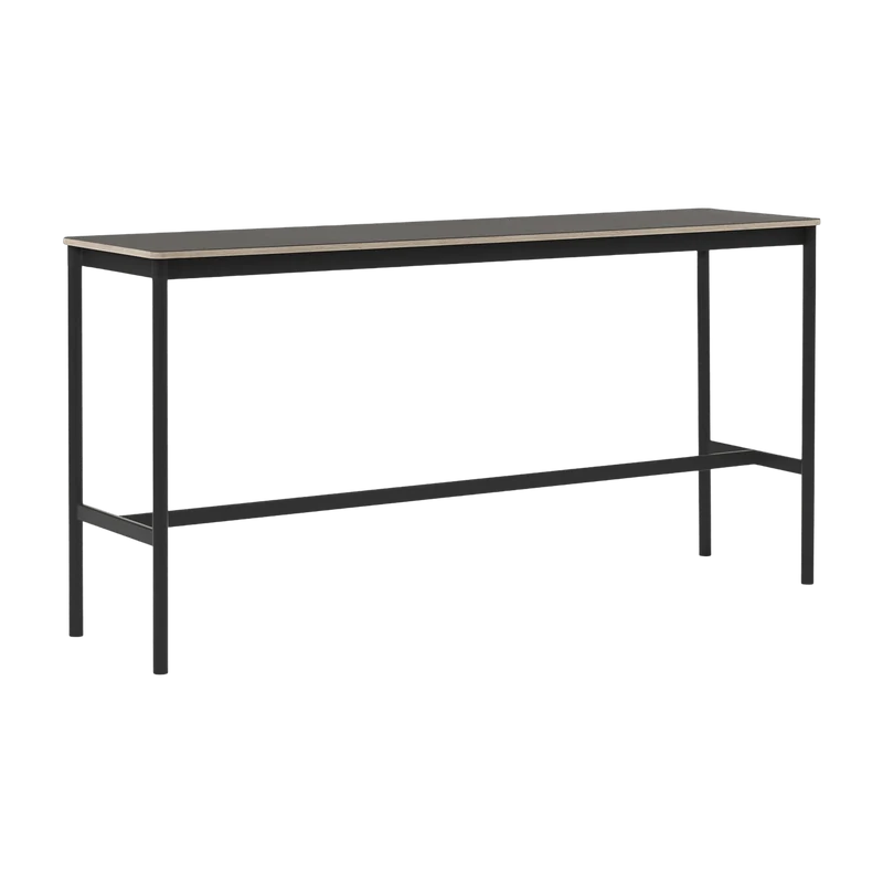 Table haute blanc et noir 50 x 190 x 95 cm Base - Muuto