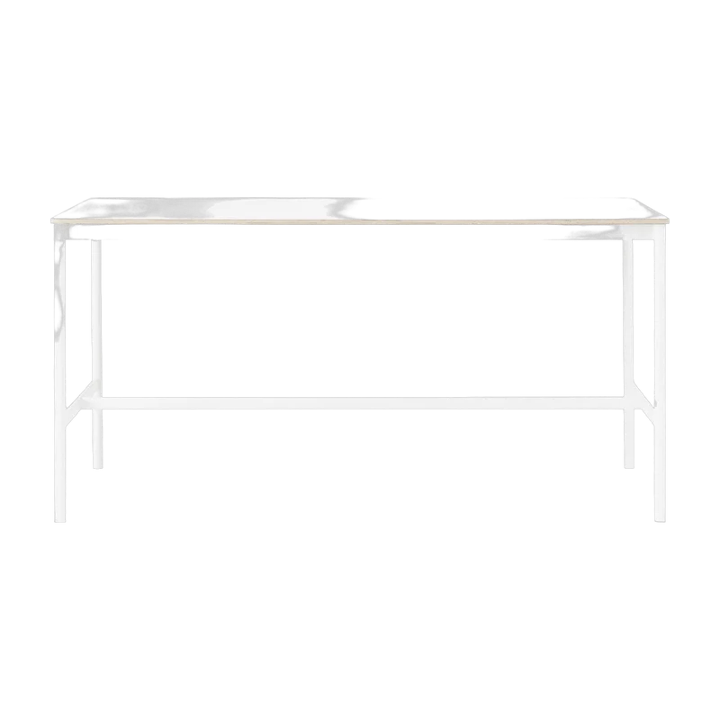 Table haute en contreplaqué stratifié blanche 85 x 190 x 95 cm Base - Muuto