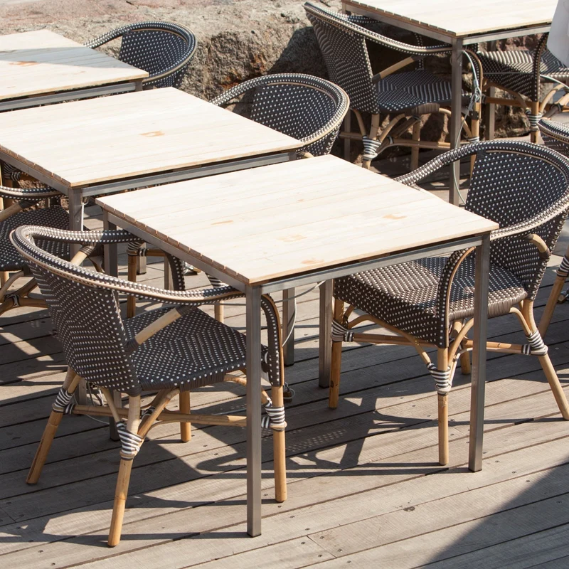 Fauteuil bistrot marron Madeleine - Sika Design