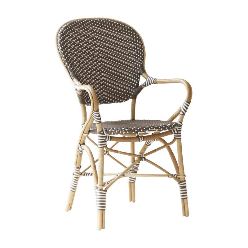 Fauteuil bistrot marron Isabelle - Sika Design