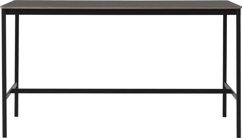 Table haute en linoléum noire contreplaqué 85 x 190 x 105 cm Base - Muuto