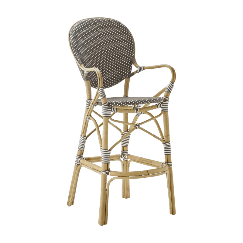 Chaise de bar marron Isabelle - Sika Design