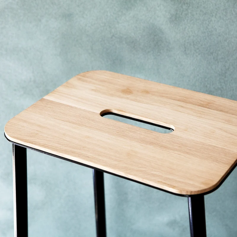 Tabouret noir 76 cm Adam - Frama