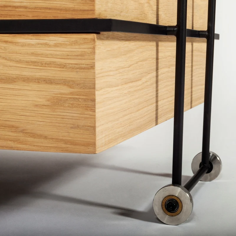 Meuble de rangement design en chêne à tiroirs Sutoa - Frama