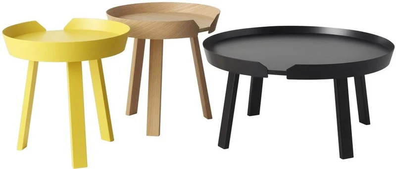 Table d'appoint en frêne 45 cm Around - Muuto