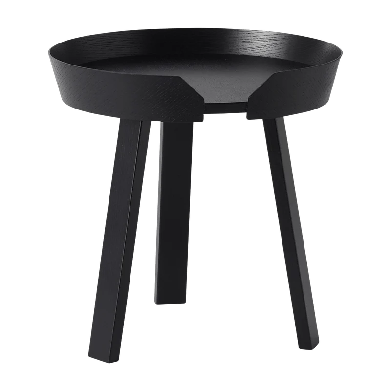 Table d'appoint noire 45 cm Around - Muuto