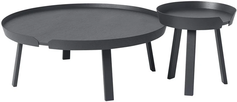 Table d'appoint noire 45 cm Around - Muuto