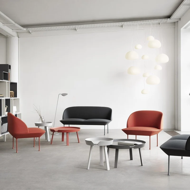 Table d'appoint gris clair 45 cm Around - Muuto