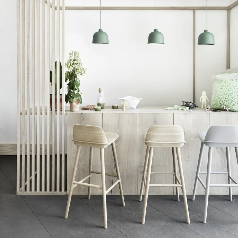 Tabouret de bar 75 cm noir Nerd - Muuto