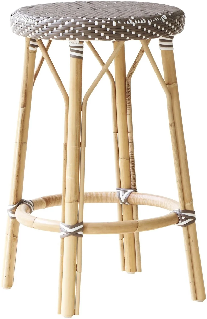 Tabouret de bar en rotin marron 78 cm Simone - Sika Design