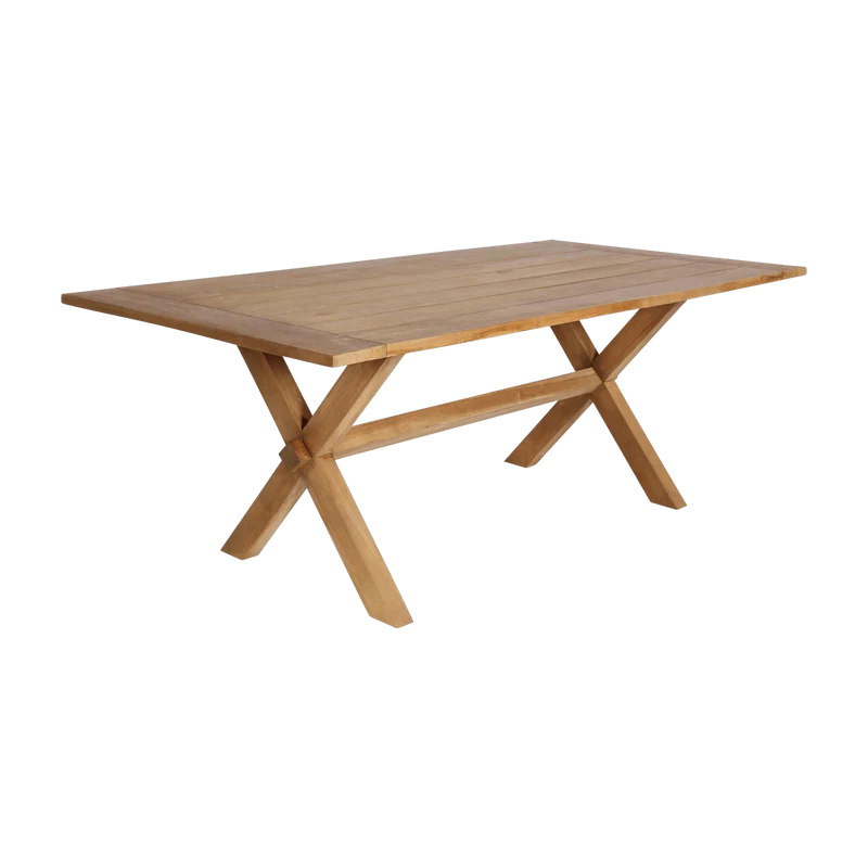 Table à manger en teck 100 x 200 cm Colonial - Sika Design