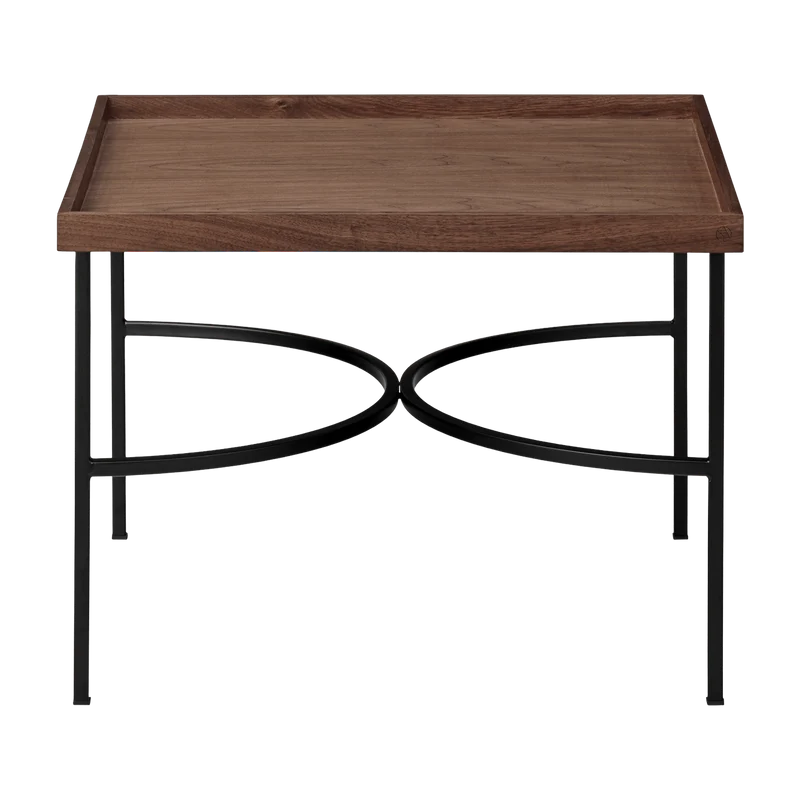 Table basse en noyer et métal noir Unity - AYTM