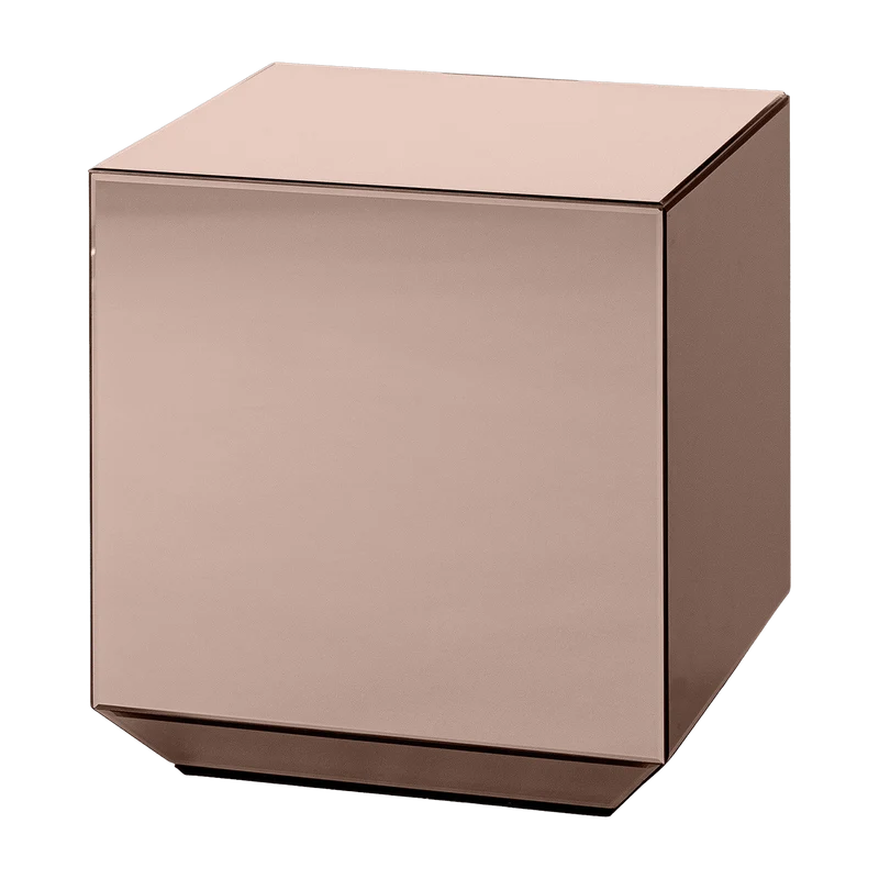 Table d'appoint en verre rose Speculum - AYTM