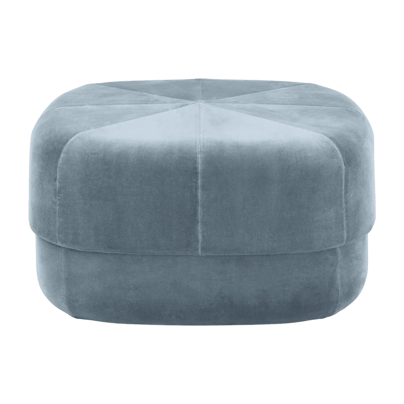 Pouf en velours 65 cm bleu clair Circus Light bleu - Normann Copenhagen