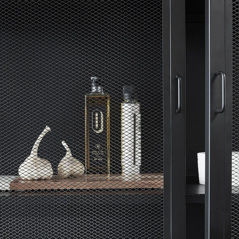 Cabinet en métal noir 100 cm - Hübsch
