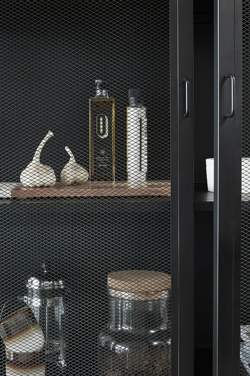 Cabinet en métal noir 100 cm - Hübsch