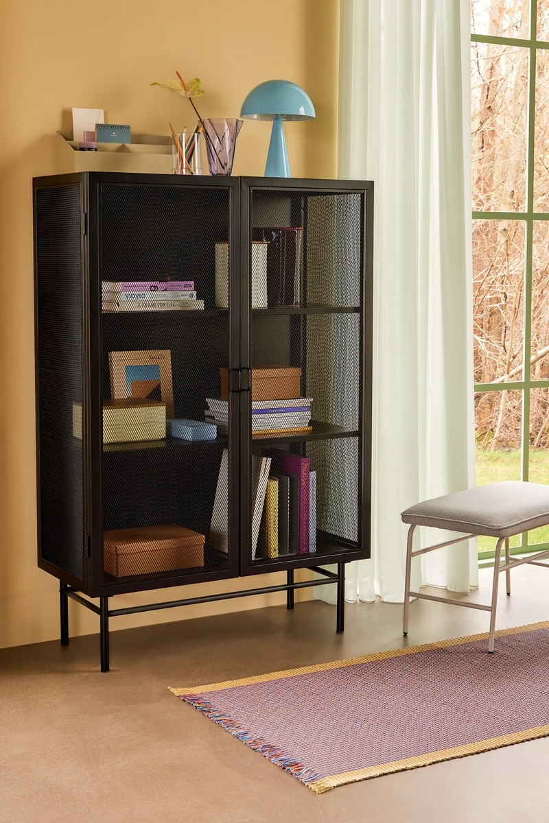 Cabinet en métal noir 100 cm - Hübsch