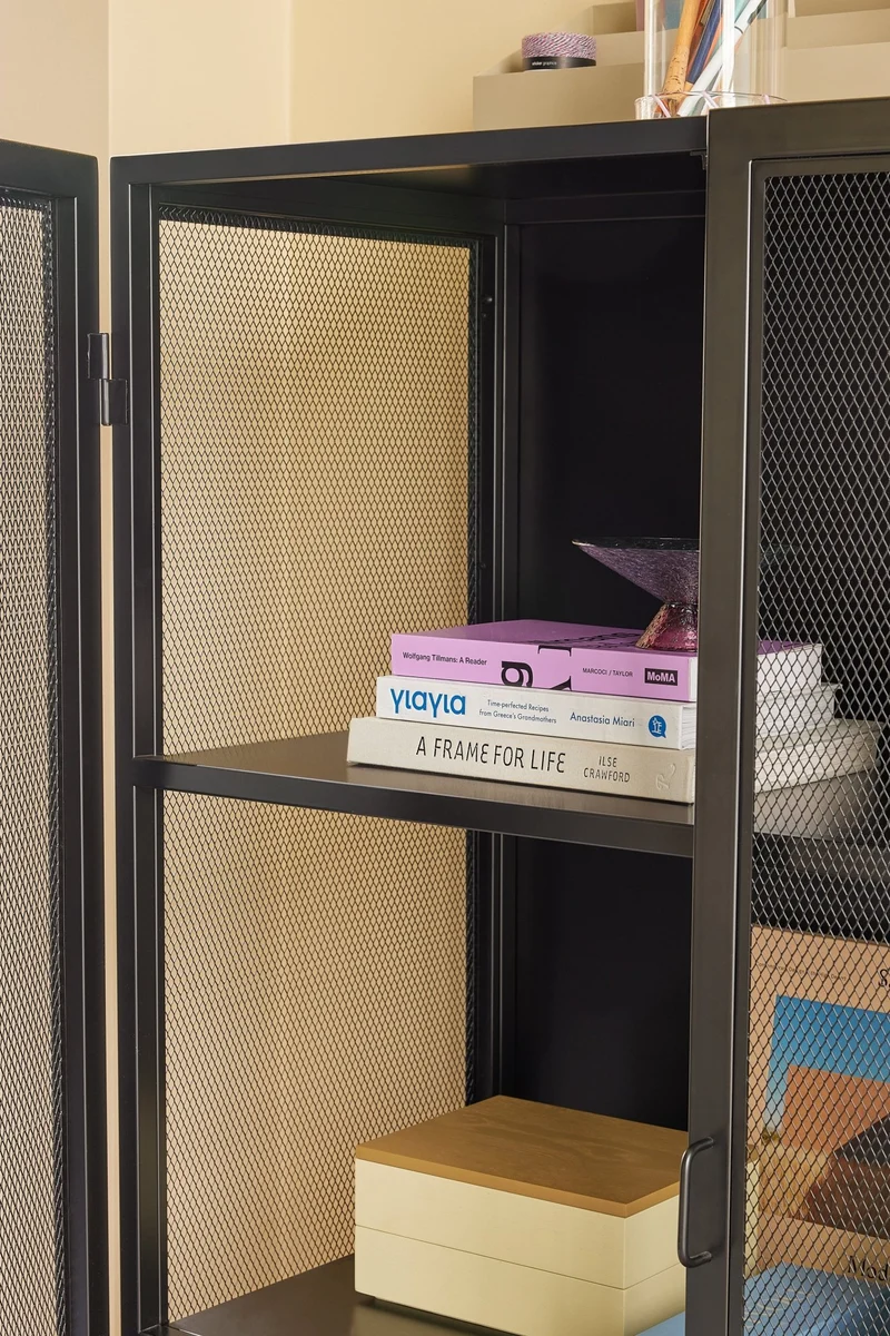Cabinet en métal noir 100 cm - Hübsch