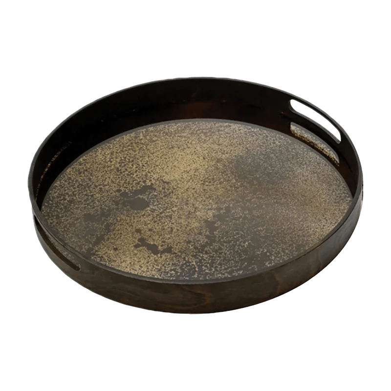 Plateau avec miroir vieilli bronze - Ethnicraft Accessories