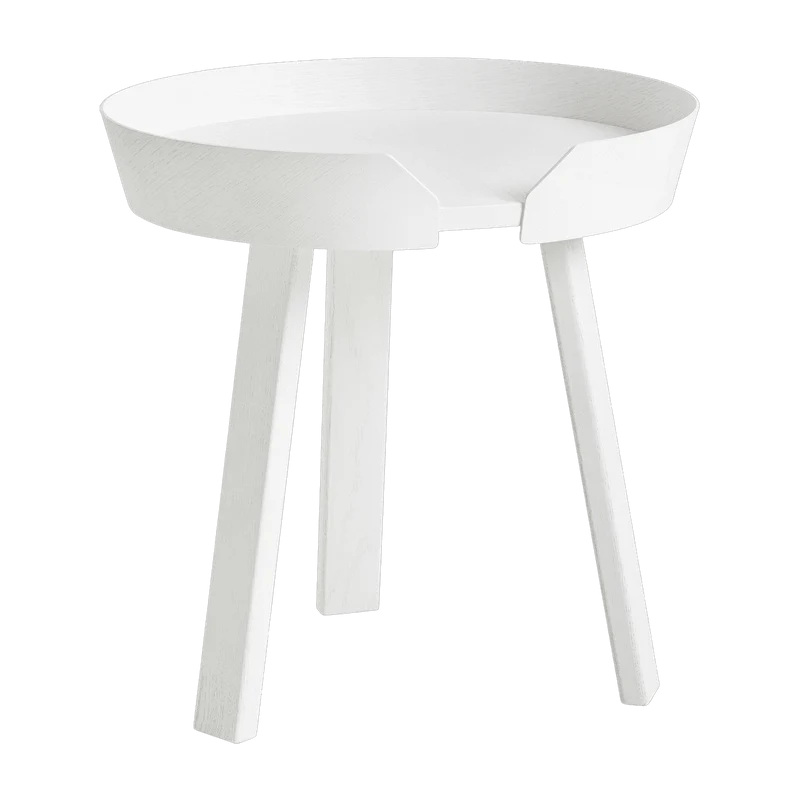 Table d'appoint blanche 45 cm Around - Muuto