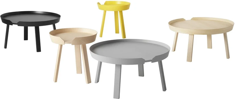 Table d'appoint blanche 45 cm Around - Muuto
