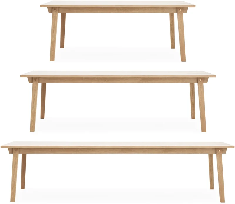 Table à manger en chêne naturel 250 cm Slice Oak - Normann Copenhagen