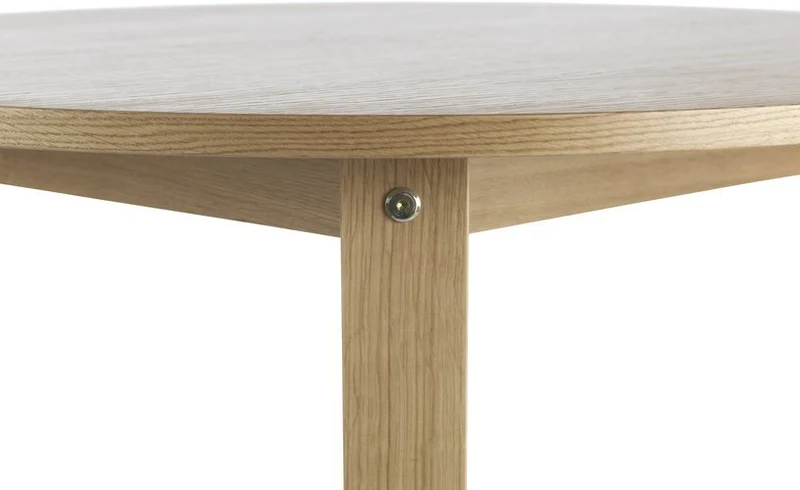 Table à manger ronde en chêne naturel 95 cm Slice Oak - Normann Copenhagen