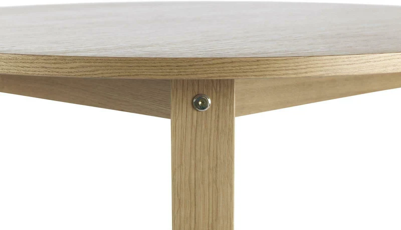 Table à manger ronde en chêne naturel 95 cm Slice Oak - Normann Copenhagen