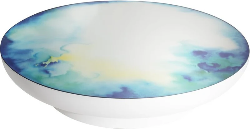 Grande table basse bleu-jaune 110 cm Francis - Petite Friture