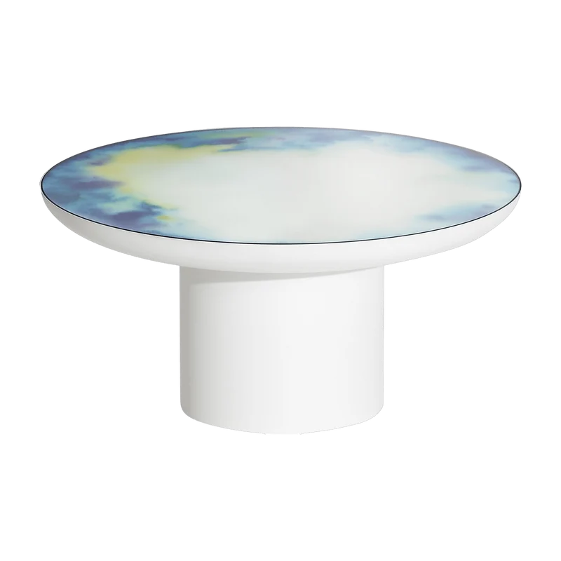 Table basse bleu-jaune 75 cm Francis - Petite Friture