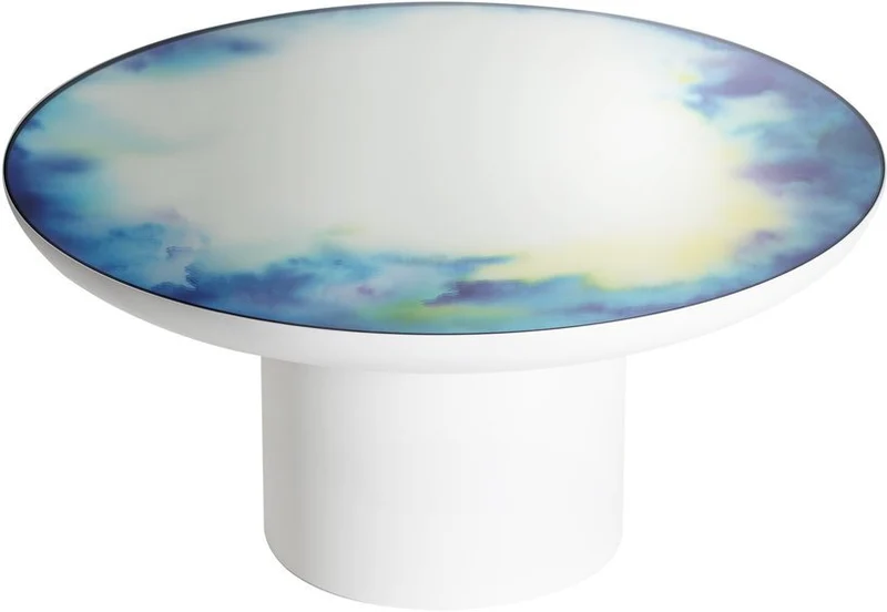 Table basse bleu-jaune 75 cm Francis - Petite Friture