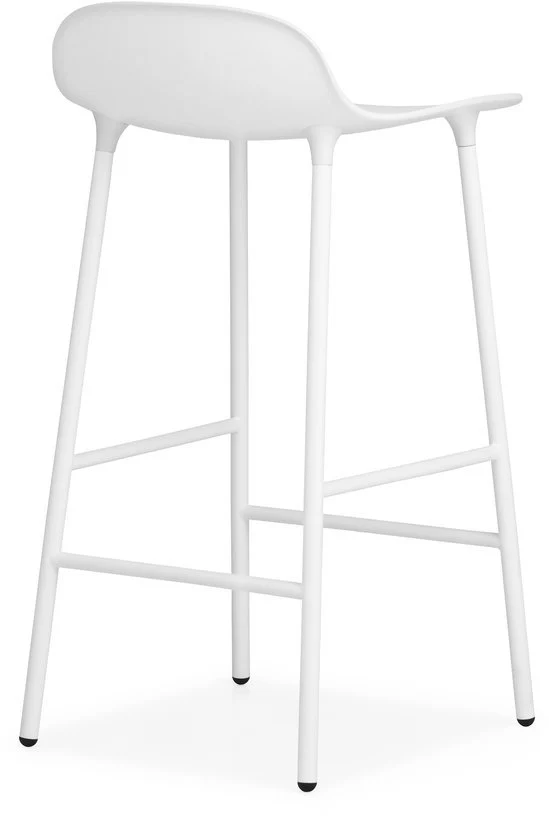 Tabouret de bar en acier et pp blanc 65 cm Form - Normann Copenhagen