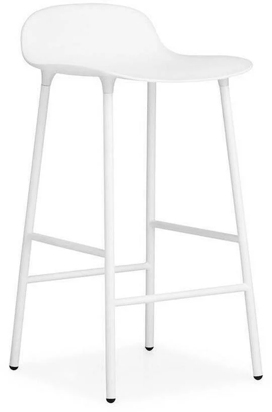 Tabouret de bar en acier et pp blanc 65 cm Form - Normann Copenhagen