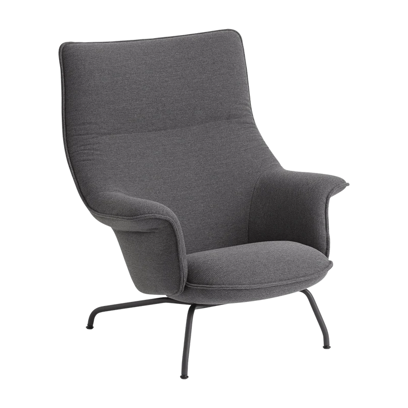 Fauteuil lounge en noir anthracite Doze - Muuto