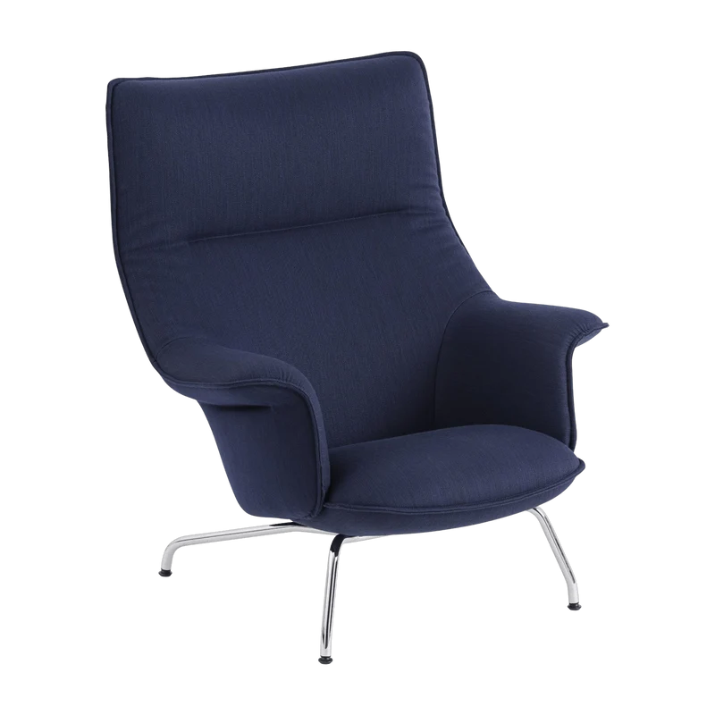 Fauteuil lounge en bleu marine Doze - Muuto