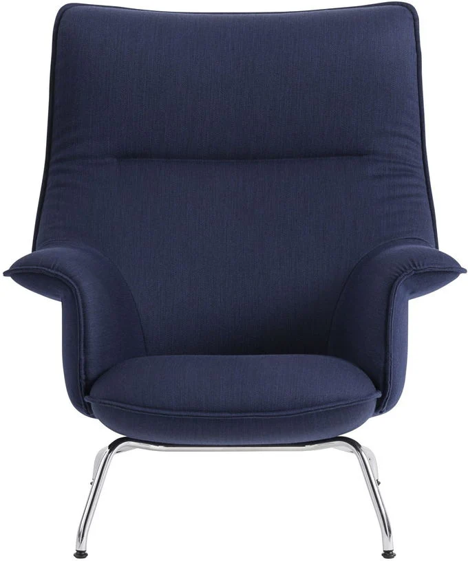 Fauteuil lounge en bleu marine Doze - Muuto