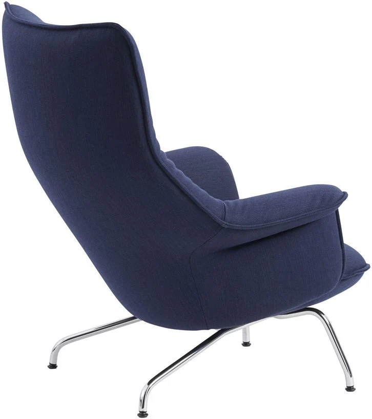 Fauteuil lounge en bleu marine Doze - Muuto