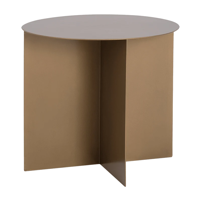 Table basse ronde en métal gold Oli - Custom Form