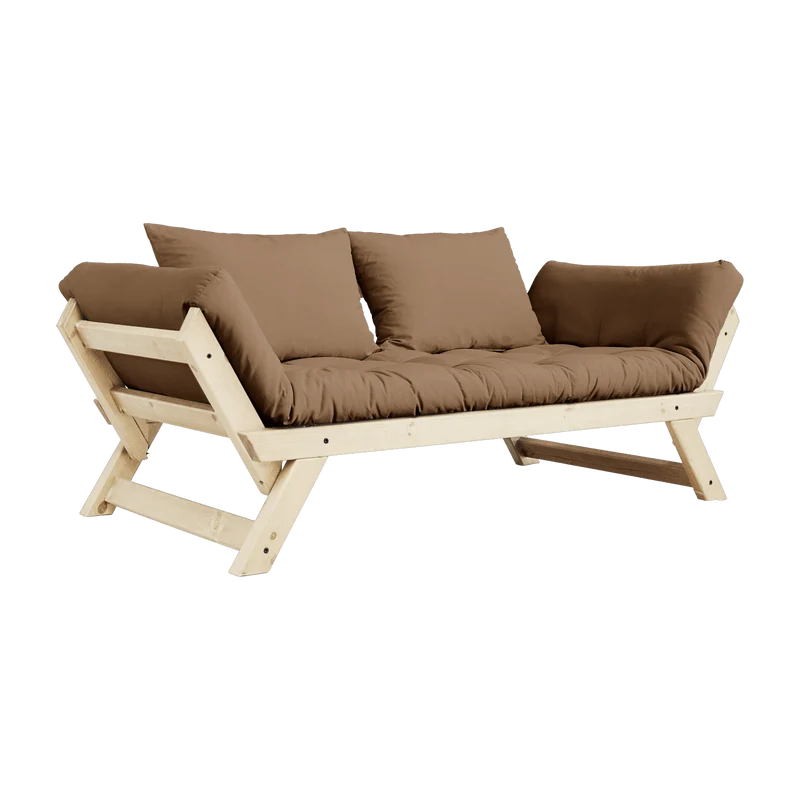 Canapé 2 places convertible marron Bebop - Karup Design