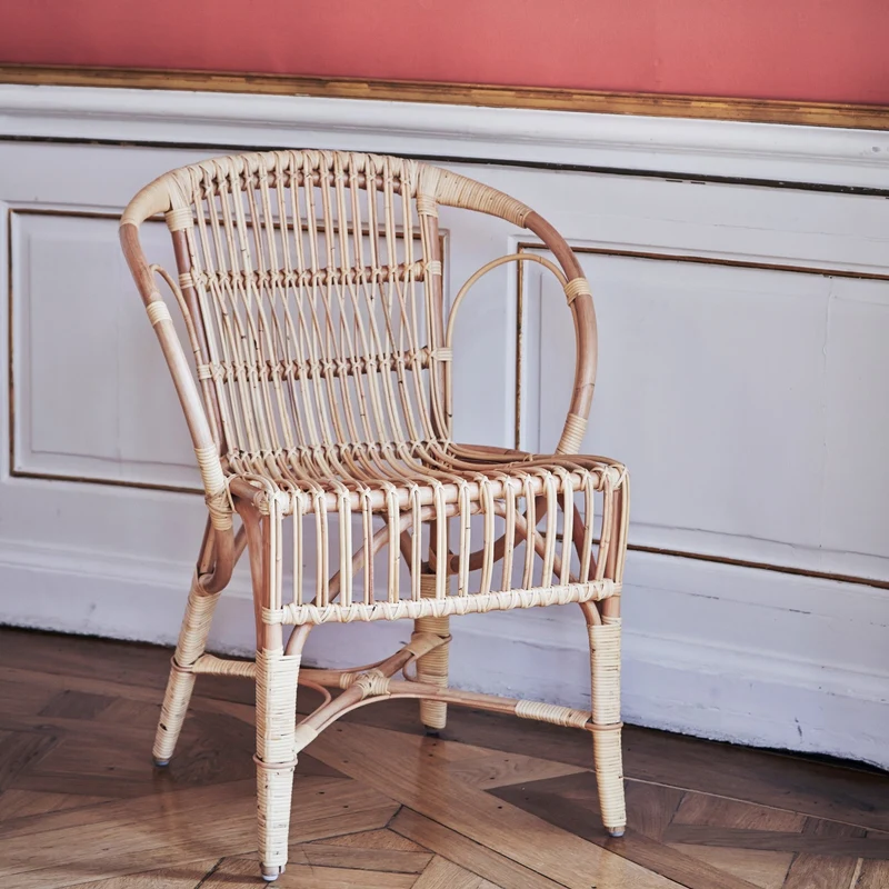 Chaise en rotin clair Wengler - Sika Design