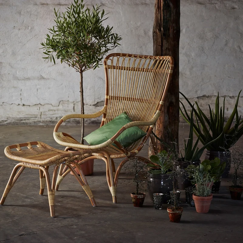 Tabouret en rotin naturel Monet - Sika Design