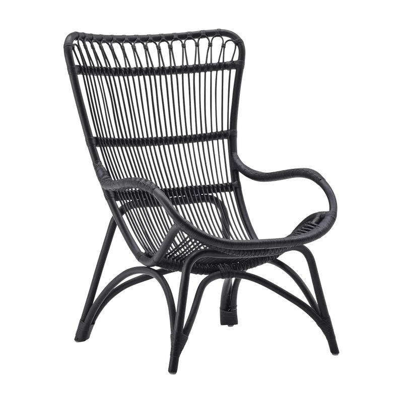 Fauteuil en rotin noir Monet - Sika Design
