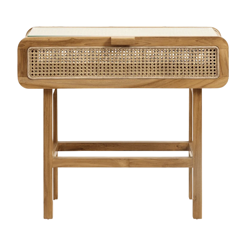 Console en teck et cannage - Nordal