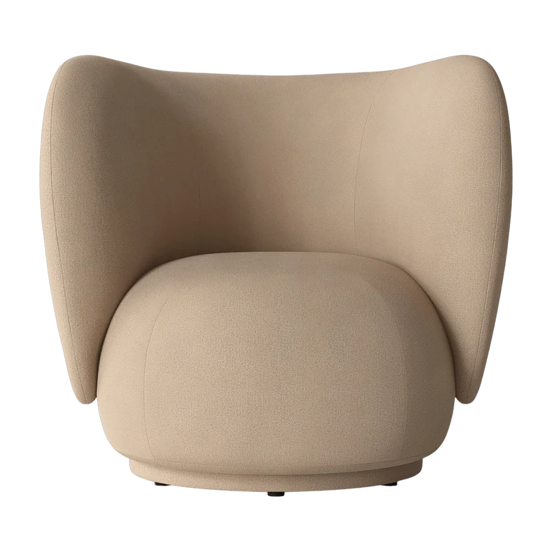 Fauteuil lounge sable brossé Rico - Ferm Living