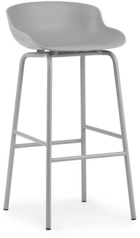Tabouret de bar en acier et pp gris 75 cm Hyg - Normann Copenhagen